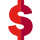 illustration of a red dollar sign